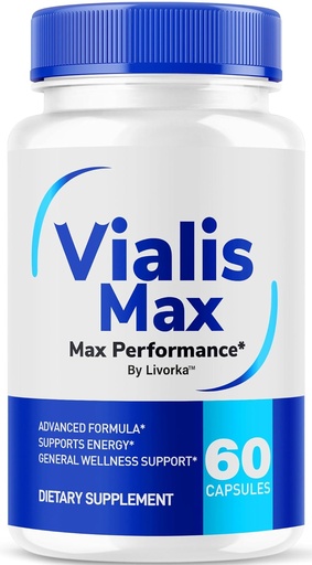 [BRSRABT6BEFRG334] Vialis Max Pills for Men - Official Vialis Max Premium Male Support Formula for Fast Acting Energy, Endurance and Performance, VialisMax Capsules Advanced Formula, 60 Capsules for 1 Month