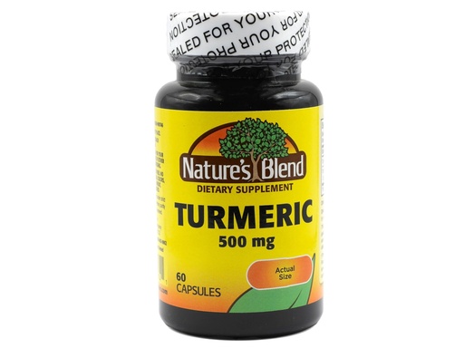 [BRSWIGQRA5YRGCDA] Nature's Blend Turmeric 500 mg 60 Capsules