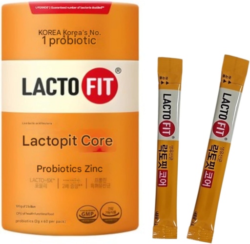[BRSROHA5BZ6QIHTB] Lacto-Fit Probiotics Core 60 Sticks, 락토핏 Lactofit 유산균 Powder Chong-Kun-Dang CKD