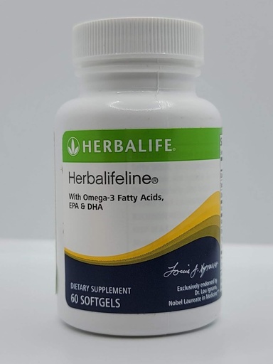 [BRSW2EALDF4G2DI3] HERBALIFE Herbalifeline: 60 Softgels with Vitamin E, Marine Lipid Complex, Omega-3 Fatty Acids, EPA and DHA