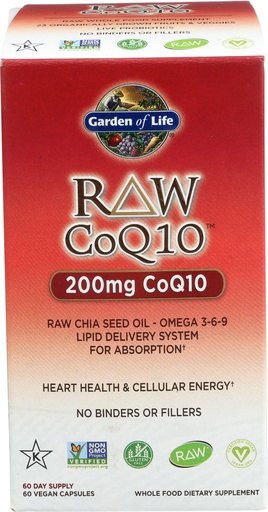 [BRSWIADYBQDRGALK] Garden of Life Raw Coq10, 60 CT