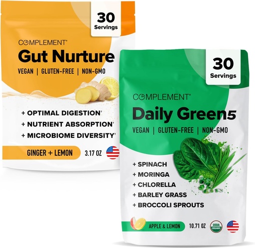 [BRSROZD7PMGQECLH] Complement Gut Nurture & Daily Greens Bundle – Comprehensive Digestive and Nutritional Support