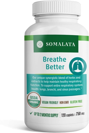 [BRSWKHQTOR4ROYAY] Breathe Better - Organic Supplement - Supports Respiratory Function