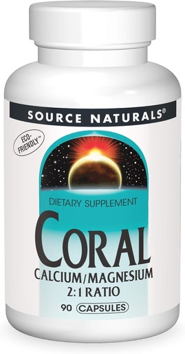 [BRSWIYQCPIFBOH32] Source Naturals Calcium corallien avec capsules de magnésium, 90 capsules