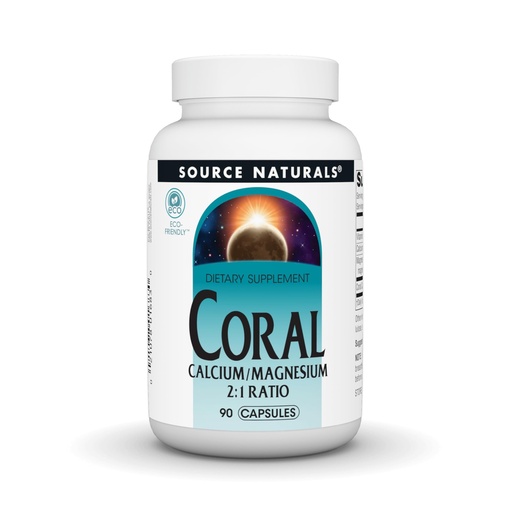 [BRSWIYQCPIFBOH32] Source Naturals Coral Calcium/Magnesium 2:1 Ratio - 90 Capsules