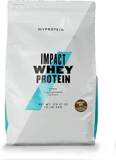 [BRSWIGIKB54BW3Q5] Myprotein® Impact Whey Protein Powder, Chocolate Mint, 11 Lb (200 servizos)