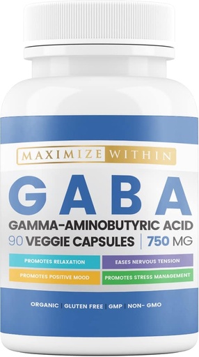 [BRSRMED5O4HGEADG] Maximum Slim GABA (Gamma-Aminobutyric Acid) 750mg, Neurotransmitter Support*