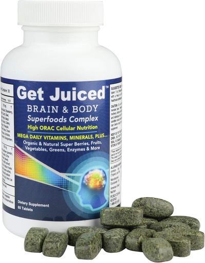 [BRSWGCA5CQPA22A2] ADN Get Juiced | Brain & Body Superfood | Daily Vitamin & Mineral Complex | Whole Food Based | Natural Ingredients | 30 Servings