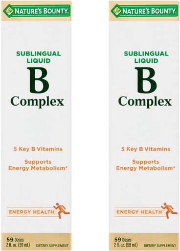 [BRSWKYQ3OB4RC236] Nature's Bounty Vitamin B Complex sublingual Liquid, 2 Oz (Pack of 2)