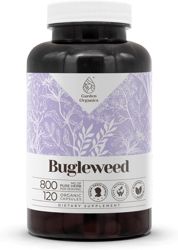 [BRSROZIPOEFQGEL6] Bugleweed 120 Capsules | High-Potency Herbal Dietary Supplements | Made with Vegetable Capsules and Bugleweed (Ze LAN, Lycopus Virginicus) Dried Herb (120 Count)