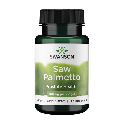 [BRSWIYALAF7BY3A7] Swanson Saw Palmetto Men Prostate Health Hormone Support Urinary Health 160 Milligrams 120 Sgels