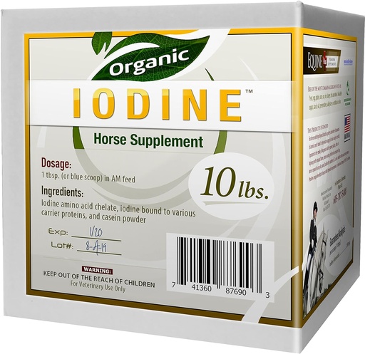 [BRSW2ADYBMFQ2GQ2] Organic Iodine 10 lbs. - Nutritional Supplement for Horses, Animals - w/ 18 Amino Acids