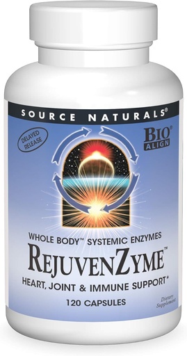 [BRSWIY35BN5BMEDK] Source Naturals RejuvenZyme - for Heart, Joint & Immune Support - 120 Capsules