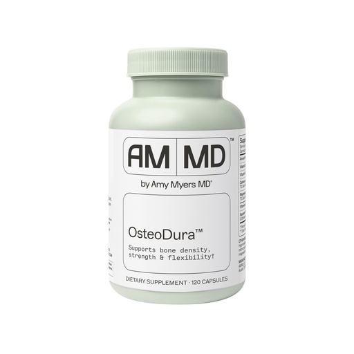 [BRSW2FIZBUIQKAI3] Amy Myers MD OsteoDura - Bone Growth & Flexibility Support Supplement - Calcium with Sea Minerals & Vitamin K2 - Bone Health Formula - 120 Capsules (60 Servings)