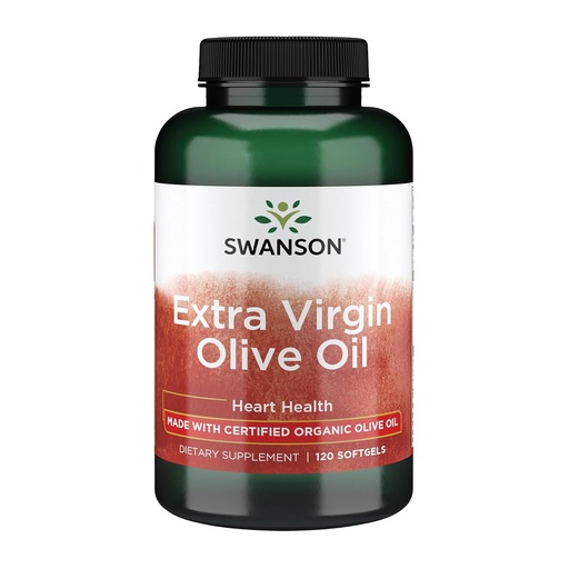 [BRSWGEL4OUCWOCL5] Swanson Extra Virgin Olivenöl - Natürliche Ergänzung Unterstützung Herz-Kreislauf-Gesundheit w/Essential Fatty Acids - Made w/Organic Cold-Pressed Olive Fruit - (120 Softgels, 1g Jeder)