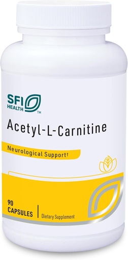 [BRSWIGA7DINAOYLA] Klaire Labs SFI Health Acetyl- L- Carnitin 500 mg - Hypoalergenní Acetyl L- Carnitin dodatek - Podpory Cognitive Health, Energy Production & Brain Support (90 Kapsle)