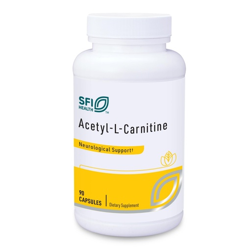 [BRSWIGA7DINAOYLA] Klaire Labs SFI Health Acetyl-L-Carnitine 500 mg - Hypoallergenic Acetyl L-Carnitine Supplement - Promotes Cognitive Health, Energy Production & Brain Support (90 Capsules)