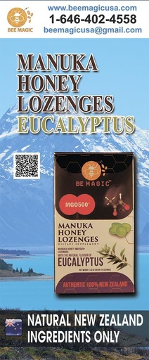 [BRSWYAY7BEBAK3Y2] Manuka Honey + Eucalyptus Lozenges, 15 Drops