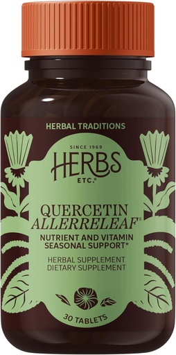 [BRSWIG3QAZ7WKDY3] Herbs, Etc. Allergy ReLeaf System - Seasonal Discomfort Supplement - Provides Support for Sneezing & Itchy Eyes - Supports Sinus Function - 30 Softgels (30 Servings)
