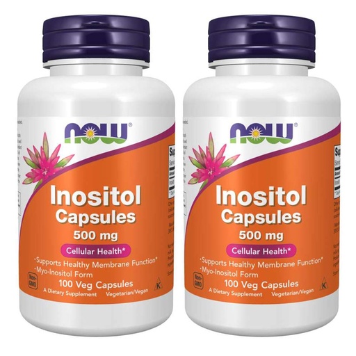 [BRSWIYQ6CABGE2DE] Inositol 500mg 100 Capsules (Pack of 2)