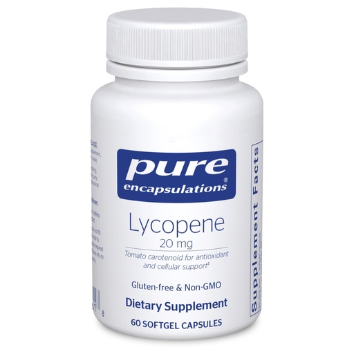 [BRSWIYQECUHWC2LO] Pure Encapsulations Lycopene 20 mg | Dietary Supplement for Cellular and Macular Support* | 60 Softgel Capsules