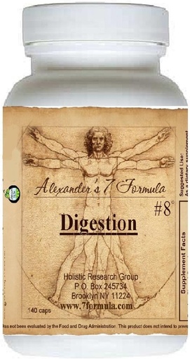 [BRSWKEYODJYR423M] Digestion & Stomach #8 Formula Focuses on Enzyme Production, Indigestion, Dyspepsia, Intestinal Discomforts, Gases, Colic, Heartburn. 30-Day Supply