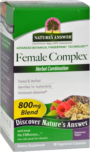 [BRSWIZQOCRYB23LA] Nature's Answer Female Complex - 90 Vegetarian Capsules