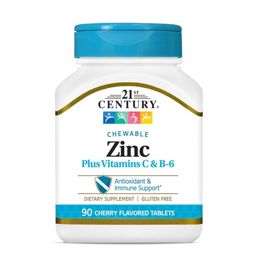 [BRSWIZQYCYGRCD3A] 21st Century Zinc Chewable Withc & B6 - Cherry, 90 Count