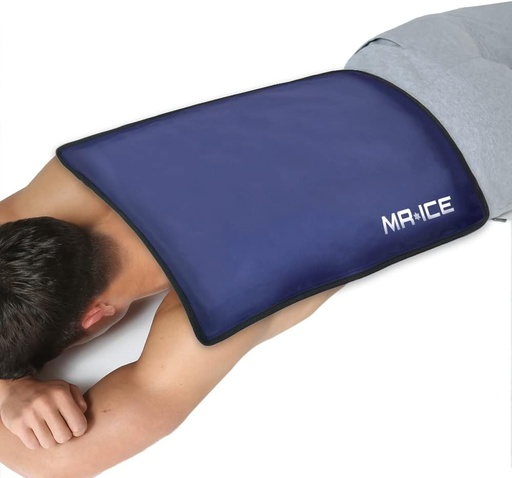 [BRSW2GQOC56QY2Q6] Extra Large Ice Pack for Injuries Reusable - Gel Cold Pack Compress Therapy for Pain and Injuries of Back, Knee, Shoulder, Hip, Ankle, Neck, Elbow, Wrist - Hot & Cold Therapy Gel Pack - 15" x 23.4"