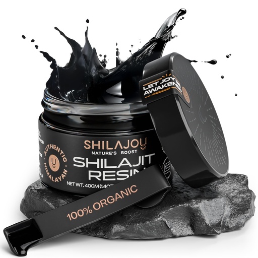[BRSRAEA3OYPRG2TX] Organic Shilajit Resin for Men & Women - Pure Himalayan Gold Grade with >75% Fulvic Acid and 85+ Trace Minerals, U.S. Lab Tested, Energy Boost & Immune Support (40gm - 80 Servings)