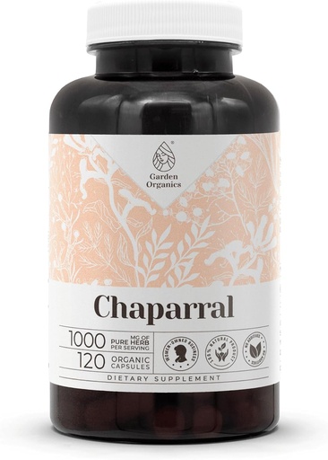 [BRSROZINDEFBOHTJ] Chaparral 120 Capsules | High-Potency Herbal Dietary Supplements | Made with Vegetable Capsules and Chaparral (Larrea tridentata) Dried Leaf and Flower (120 Count)