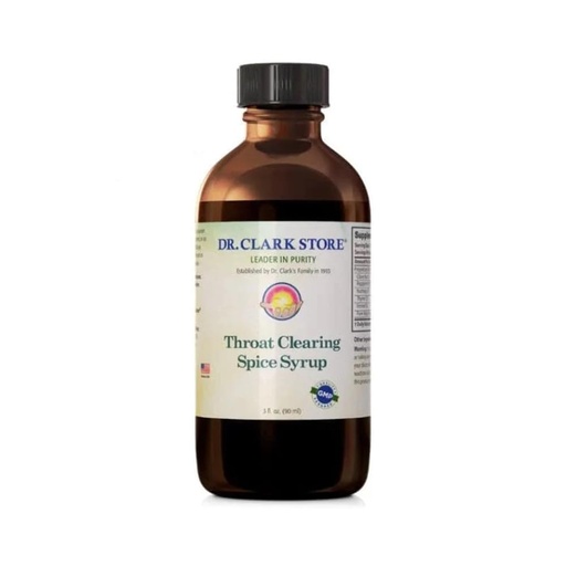 [BRSWIZQQB4DRQEAZ] Dr Clark Store Natural Cough Syrup – Herbal Sore Throat Relief, 3 Fl Oz, Soothing Cough Remedy