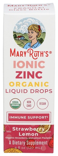 [BRSRO2QTBNYQODI3] Mary Ruth's, Ionic Zinc Strawberry Lemon Organic, 4 Fl Oz