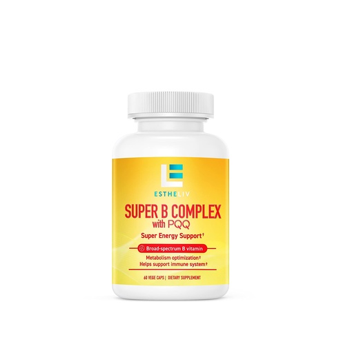 [BRSRMAAQBFYGGA3D] ESTHELIV® Super B Complex with PQQ - 60 VegeCaps