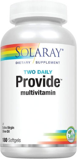 [BRSWIYT3OMAGIAA3] SOLARAY Provide Multivitamin | Two Daily | 180 CT