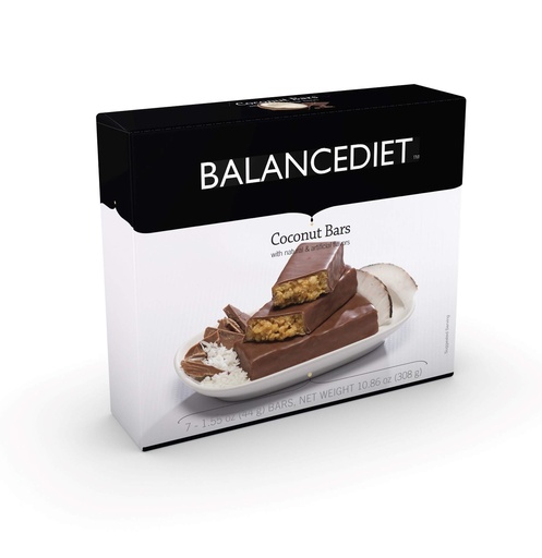 [BRSWYCAQCR4AG2DA] BalanceDiet™ | Protein Bar | 15g of Protein | Low Carb | 7 Bar Box (Coconut Crunch)