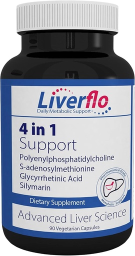 [BRSWGZIPOJ7GKHLA] Nutrasal LiverFlo Liver Support PPC Polyenylphosphatidylecholine S-adesnosylmethionine Glycyrrhetinic Acid Silymarin Supplement Vegetarian Capsules