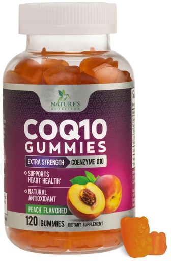 [BRSRMALYCAPBECTP] CoQ10 Gummies - Coenzyme Q10 100mg Per Serving - 3X Strength, High Absorption, Antioxidant Supplements for Heart Health Support & Energy Production, Ultra Coq 10 Vitamins Supplement - 120 Gummies