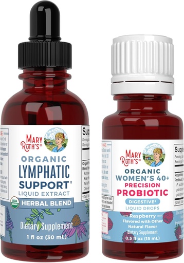 [BRSRAGA3CUMQACQ3] MaryRuth Organics Probiyotik Digestion (Raspberry) Qadınlar üçün 40 + və Lymphatic Cleanse Drops | USDA Organic, Clean Label Project Verified® | Gut Health və İmmunity üçün Vitaminlər / Vegan, Gluten Pulsuz Free