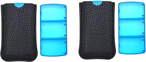 [BRSROCQFBBYB6CT7] VOFOON Small Pill Organizer 3 Times a Day Daily 2 Pack, Travel Pill Box for Purse Pocket, 3 Compartment Portable Medicine Vitamin Case, Fish Oil Box, Supplement Box