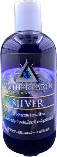 [BRSWIZQZBZ6WI3DM] Mother Earth Minerals - Sølv - 8 Ounce 96 Services