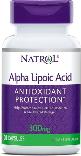 [BRSWIYYACB5BMC3A] Natrol Alpha Lipoic Acid 300 Milligrams - 50 Caps (Packs of 3)