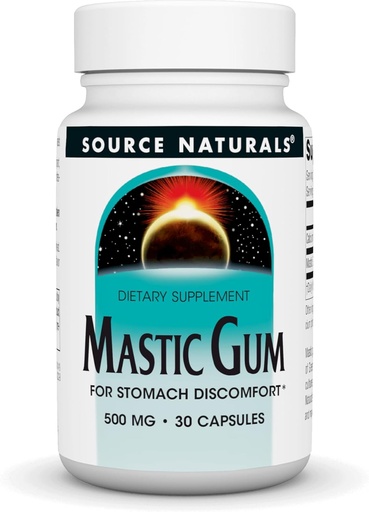 [BRSWIYQMCJ7RQ2DO] Source Naturals Mastic Gum Extract for Stomach Discomfort* 500 Mg Capsule, 30 Count