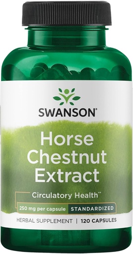 [BRSWIZAPCV7WI3TM] Swanson Horse Chestnut 22% Aescin (Standardized) 250 Milligrams 120 Capsules