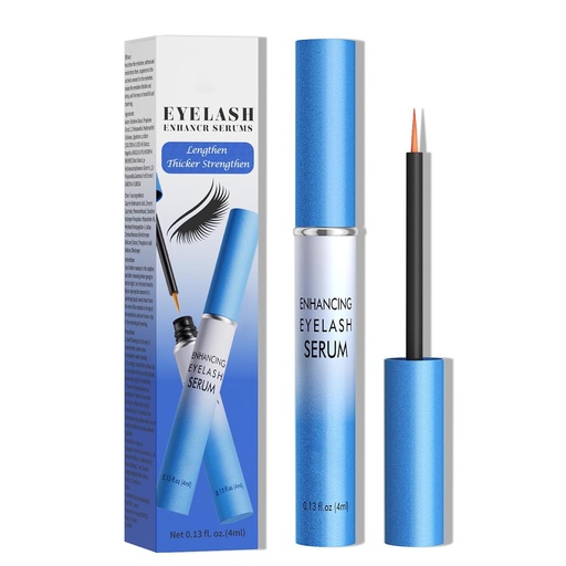 [BRSRAYINDEIG2CDD] Lash Serum, Rapid Eyelash Growth Serum, Eyelash Serum for Eyelash Growth Thickness, Stronger, Healthier Lashes & Brows, Longer, Fuller, and Thicker Lashes, Vegan & Cruelty-Free (Light Blue 4ML)