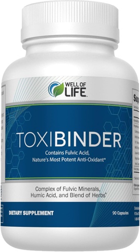 [BRSROYINBV6B4FI3] Well of Life Revitalize with Our Detox & Repair Complex ToxiBinder 90Vcap, Vegan, Non-GMO Blend of Humic & Fulvic Acids for Enhanced Energy, Better Gut & Joint Health, Hydration and Superior Nutrient