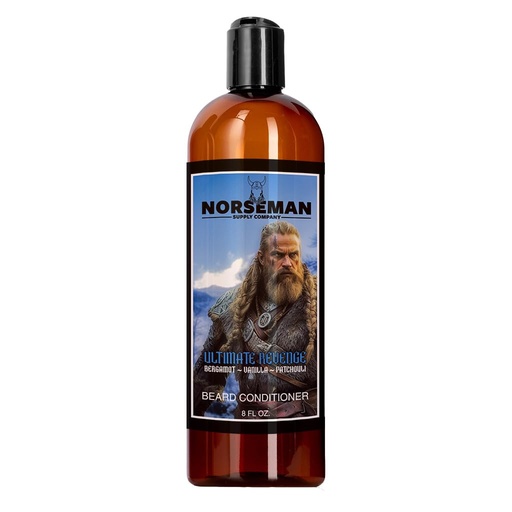 [BRSROAQEOYPQ23LO] Beard Conditioner for Men to Improve Strength, Softness, and Manageability for Thick, Full, and Curly Facial Hair, Helps Relieves Dry Itchy Skin 8 oz. (Ultimate Revenge)