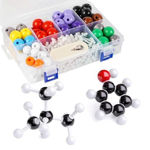 [BRSROBI5DN7WMYDB] Molecular Model Kit, 240 Pcs Organic Molecular Chemistry Set, Atom Element Model Kit for Lessons in Chemistry, Molecular Structures Building kit, Ochem Science Gift for Teachers and Students