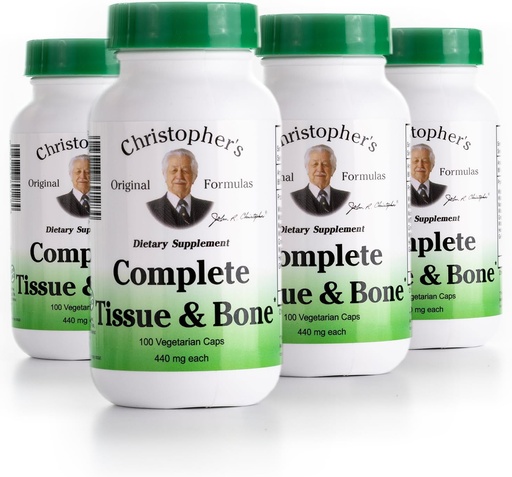[BRSWIYYMOJ4AODDY] Christopher 's Original Applicas Complete Tissue & Bone Formule - 100 VCaps OF 124; Bylinná podpora pro kosti a spojovací tkáně - balení po 4