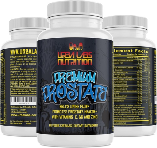 [BRSROFQPBNYBYCLG] Urbalabs Premium Prostate Supplements Prostate Formula Saw Palmetto Natural Prostate Health Reduce Prostate Inflammation Urinary Tract Support Pumpkin Seed Maximum Strength